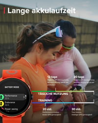 Inteligentné hodinky SUUNTO Run GPS, 1,32-palcový AMOLED dotykový displej, ľahký multisportový tracker aktivity, presné GPS, sledovanie tepu a spánku, 12-dňová výdrž 3