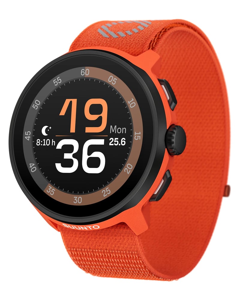 Inteligentné hodinky SUUNTO Run GPS, 1,32-palcový AMOLED dotykový displej, ľahký multisportový tracker aktivity, presné GPS, sledovanie tepu a spánku, 12-dňová výdrž