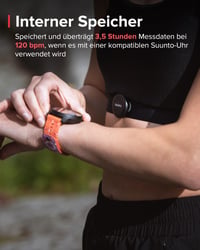 Hrudný snímač tepovej frekvencie Suunto Smart s dlhou výdržou batérie na rôzne športy 6