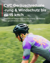 SUUNTO Sonic csontvezetéses nyílt fülhallgató Bluetooth sporthoz, vízálló 10 órás akkumulátor - One size, red 5