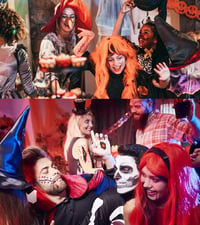 SUVEK 174 darabos Halloween ablakmatrica szett, vérfolt és zombi kéznyom dekoráció 5