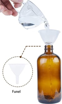 SUXNOS Barna Üveg Szórópalack Szett 500 ml - 4 db Újratölthető Permetező Állítható Fejjel Növényekhez, Virágokhoz, Fodrászathoz és Aromaterá 3