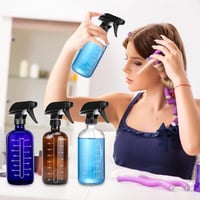 SUXNOS Barna Üveg Szórópalack Szett 500 ml - 4 db Újratölthető Permetező Állítható Fejjel Növényekhez, Virágokhoz, Fodrászathoz és Aromaterá 6