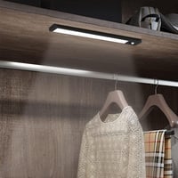 SUXNOS LED Szekrényvilágítás Mozgásérzékelővel - 30 cm Ultravékony Konyhai Lámpa, Szabályozható Fényerő, 1100 mAh Akkumulátor, Gardróbhoz, L 4