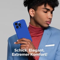 Silikónový kryt SuydanBox pre iPhone 15 Pro Max, kompatibilný s MagSafe – svetlomodrý 6