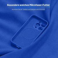 Silikónový kryt SuydanBox pre iPhone 15 Pro Max, kompatibilný s MagSafe – svetlomodrý 8