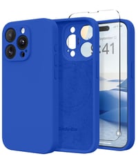 Silikónový kryt SuydanBox pre iPhone 15 Pro Max, kompatibilný s MagSafe – svetlomodrý 1