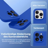 Silikónový kryt SuydanBox pre iPhone 15 Pro Max, kompatibilný s MagSafe – svetlomodrý 5