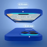 Silikónový kryt SuydanBox pre iPhone 15 Pro Max, kompatibilný s MagSafe – svetlomodrý 7