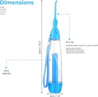Irrigator bucal portabil SV life, ață dentară, presiune reglabilă, pentru aparate dentare 6