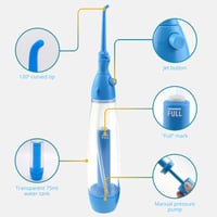 Irrigator bucal portabil SV life, ață dentară, presiune reglabilă, pentru aparate dentare 3
