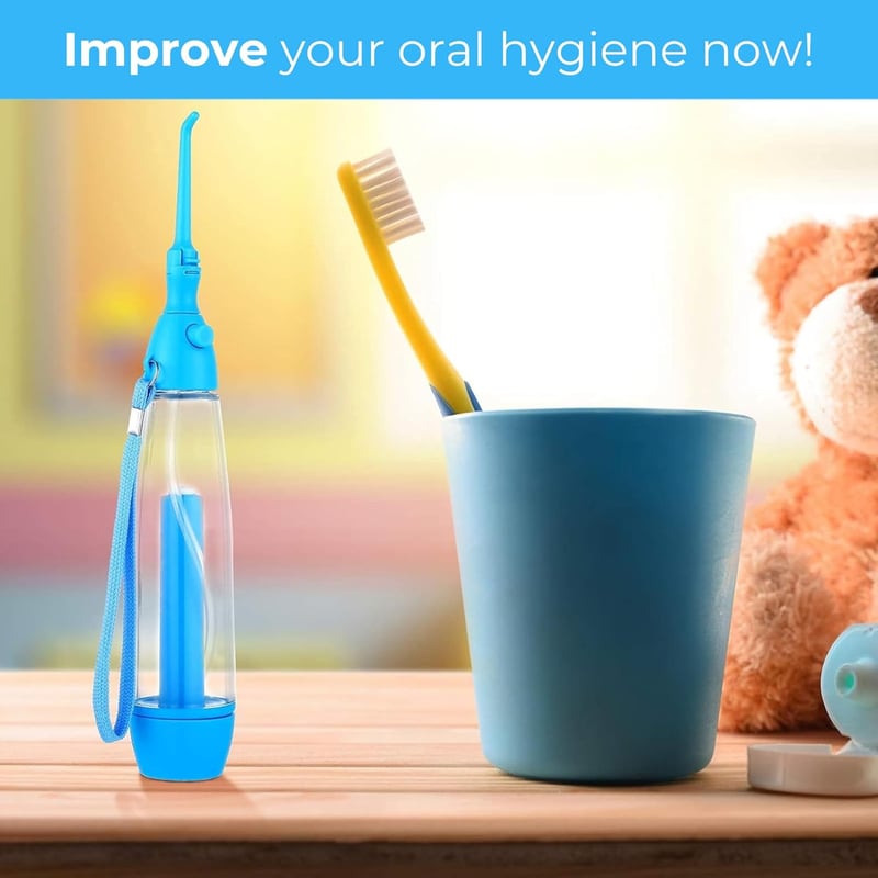 Irrigator bucal portabil SV life, ață dentară, presiune reglabilă, pentru aparate dentare