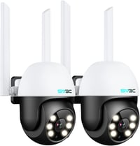 SV3C 2db Kültéri PTZ Biztonsági Kamera, 1080P WiFi IP Kamera, 360° Automatikus Követés, Színes Éjjellátás, Hangfelvétel, Mozgásérzékelés, 24 1
