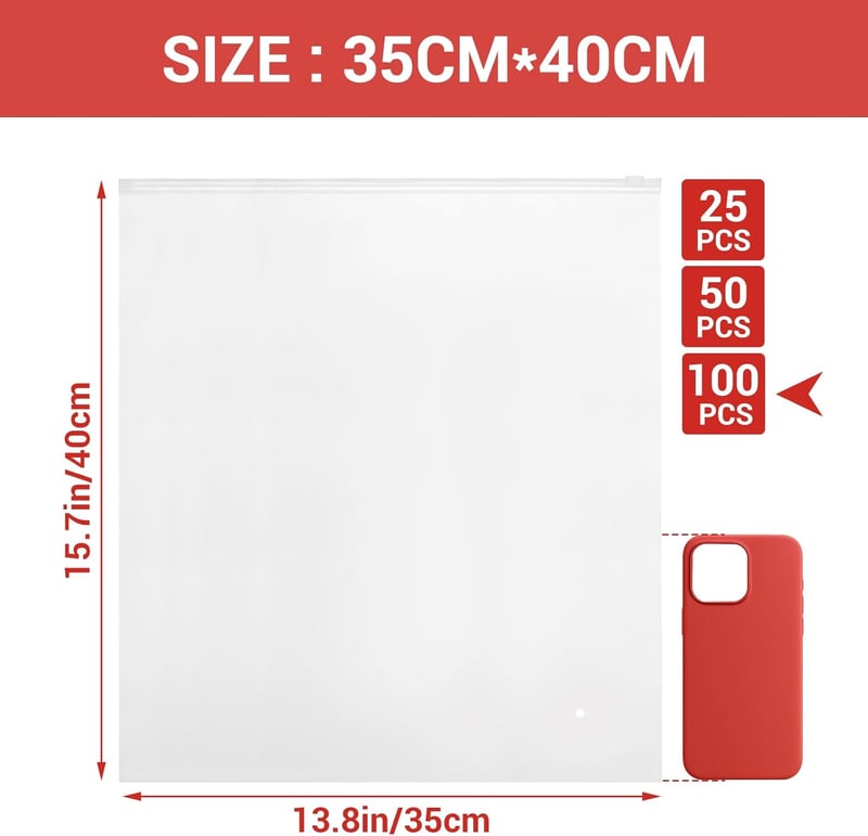 Svaldo Zip Táskák 35x40cm 100db Szellőző Lyukkal Ruhához Utazáshoz