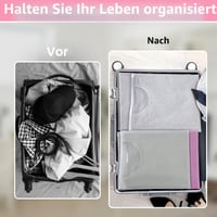 Svaldo Pungi cu fermoar (Ziplock), 25 bucăți, 30x35 cm, pungi de depozitare pentru haine, geantă de voiaj mată, organizator pentru valiză, documente și cosmetice, fără orificii de aerisire 5