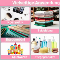 Svaldo Pungi cu fermoar (Ziplock), 25 bucăți, 30x35 cm, pungi de depozitare pentru haine, geantă de voiaj mată, organizator pentru valiză, documente și cosmetice, fără orificii de aerisire 6