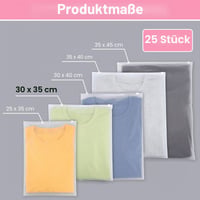 Svaldo Pungi cu fermoar (Ziplock), 25 bucăți, 30x35 cm, pungi de depozitare pentru haine, geantă de voiaj mată, organizator pentru valiză, documente și cosmetice, fără orificii de aerisire 2