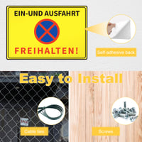 Plăcuță din aluminiu Svalor „Nu blocați accesul” 30x20 cm 3