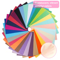 Priesvitný papier Svalor – 300 listov v 30 farbách, hodvábny papier A4, 14 g/m², na kreatívne ručné práce, papierové kvety a brmbolce (20 x 29 cm) 3