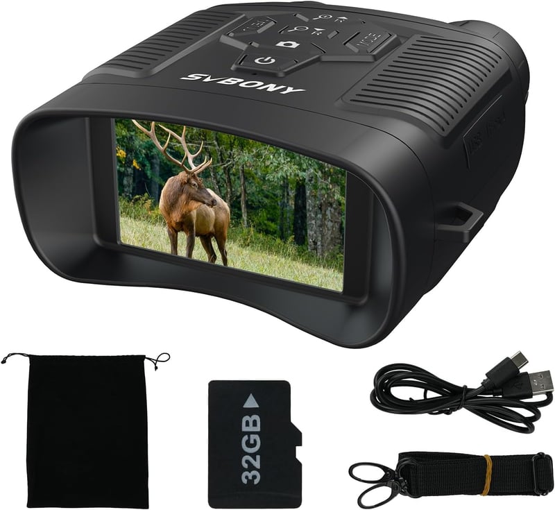 SVBONY 4K Éjjellátó Binokulár 8X Digitális Zoom