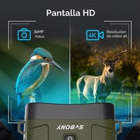 SVBONY infravörös éjjellátó binokulár zoom 8x 3 hüvelykes HD kijelző 4K videó 36MP fotó 5000mAh tölthető TF 32 GB kártyával vadászathoz 4