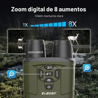 SVBONY infravörös éjjellátó binokulár zoom 8x 3 hüvelykes HD kijelző 4K videó 36MP fotó 5000mAh tölthető TF 32 GB kártyával vadászathoz 3