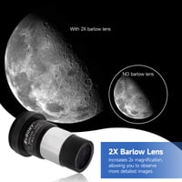 Sada okulárov pre teleskop SVBONY SV233 – 6 mm a 17 mm Plössl okulár, 2x Barlowova šošovka, mesačný filter, ND4 a 82A farebný filter, s prenosným puzdrom, 7-dielna súprava astronomického príslušenstva 4