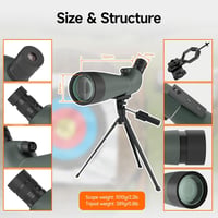SVBONY SV28 45° szöges spotting scope IP65 vízálló BAK-4 prizmával tripod és telefon adapterrel - 20-60x80 10
