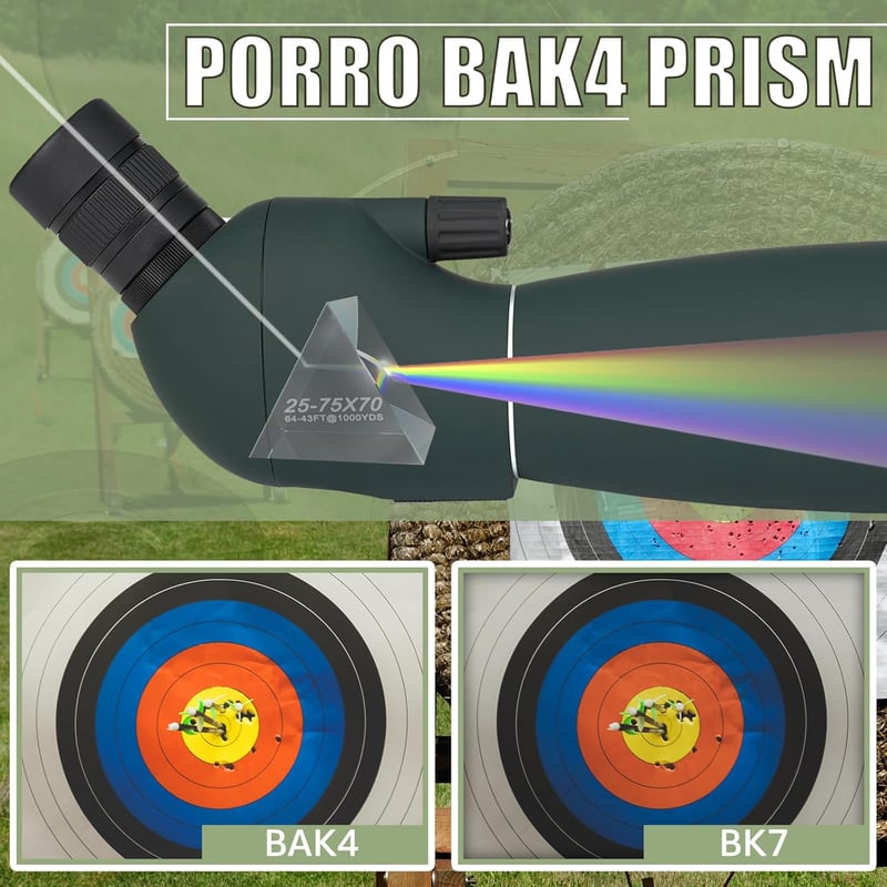 SVBONY SV28 Plus 25-75x70 Spotting Scope BAK4 Vörös Madármegfigyelő Távcső Tripod