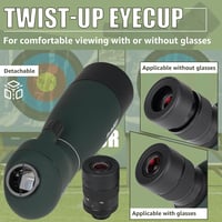 SVBONY SV28 Plus 25-75x70 Spotting Scope BAK4 Vörös Madármegfigyelő Távcső Tripod 6