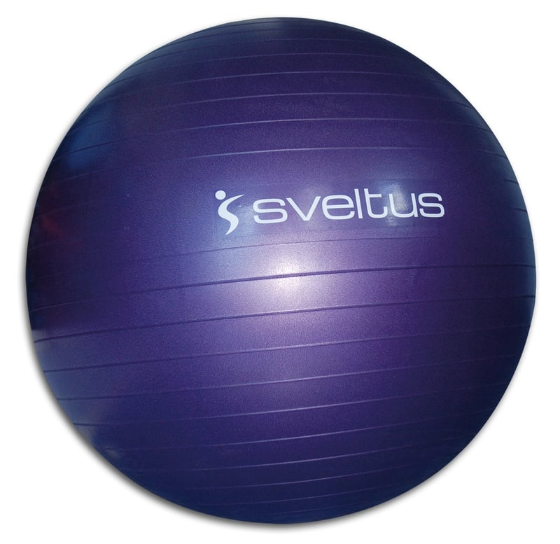 Gymnastická lopta Sveltus Gymball 75 cm fialová, fitlopta na cvičenie, švajčiarska lopta