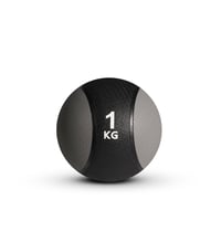 Sveltus medicinbal, gumový, dospelý, unisex, čierno-sivý, tréningová lopta, fitnes lopta, záťažová lopta 1