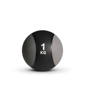 Sveltus medicinbal, gumový, dospelý, unisex, čierno-sivý, tréningová lopta, fitnes lopta, záťažová lopta