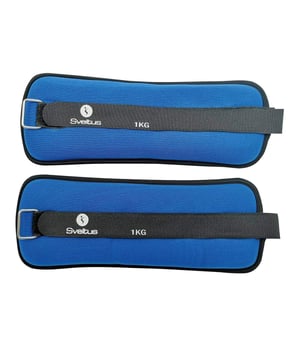 Sveltus neoprenski utezi za zglobove 2 kg plavi - par utega za trening