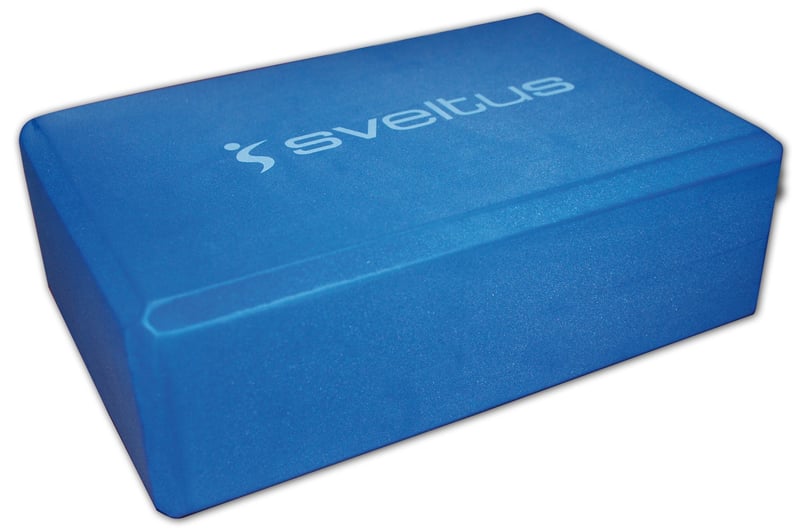 Cărămidă Yoga din Spumă Sveltus Albastru - 22,5 x 15 x 7,5 cm - Accesoriu pentru Yoga pentru Începători și Avansați