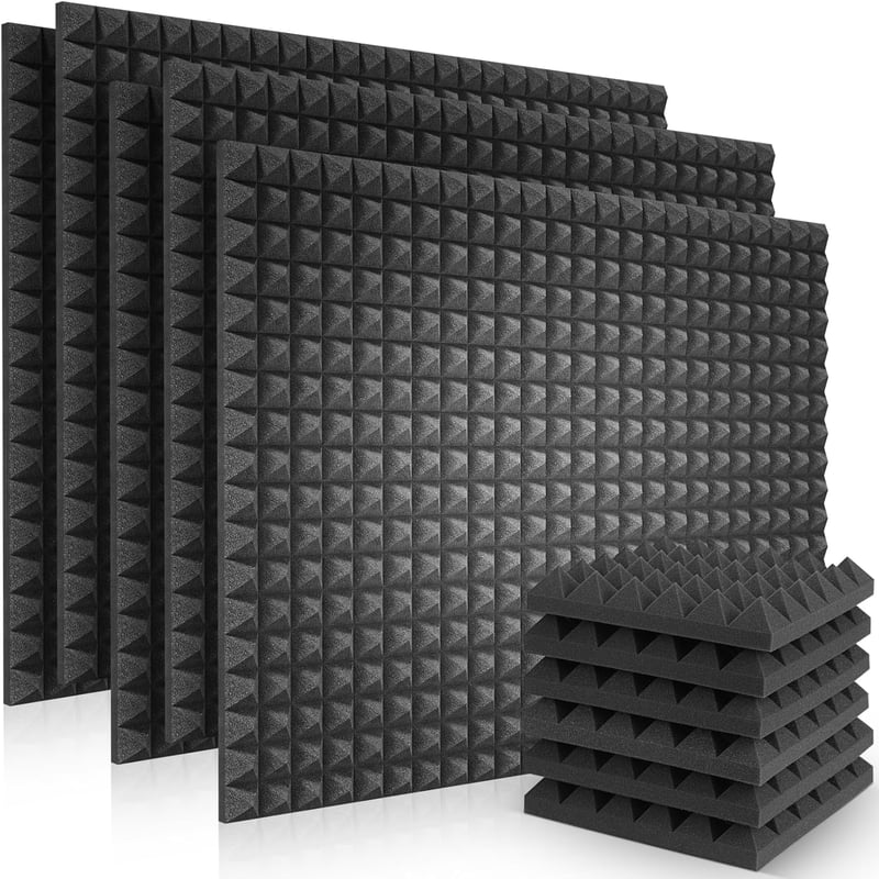SVILINEK 60db Akusztikus Habszivacs Csempe 30x30x5cm Hangszigetelő Falpanel Stúdió Podcast