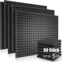 SVILINEK 60db Akusztikus Habszivacs Csempe 30x30x5cm Hangszigetelő Falpanel Stúdió Podcast 1
