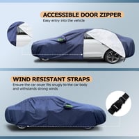Svnqney 10 rétegű autótakaró BMW X1 2012-2024 vízálló pormentes garázstakaró 3