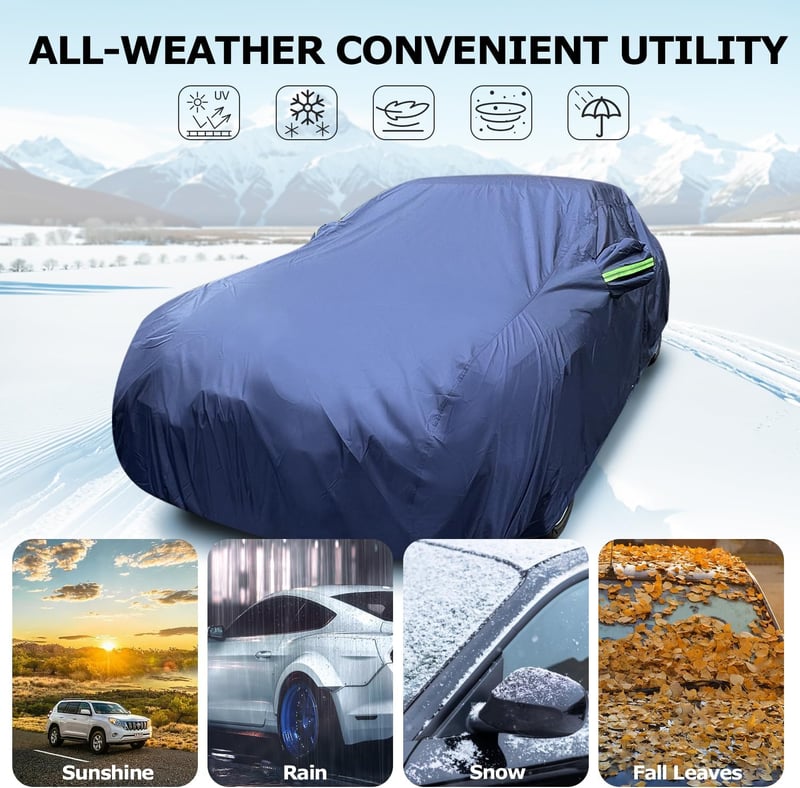 Svnqney 10 rétegű autótakaró BMW X1 2012-2024 vízálló pormentes garázstakaró