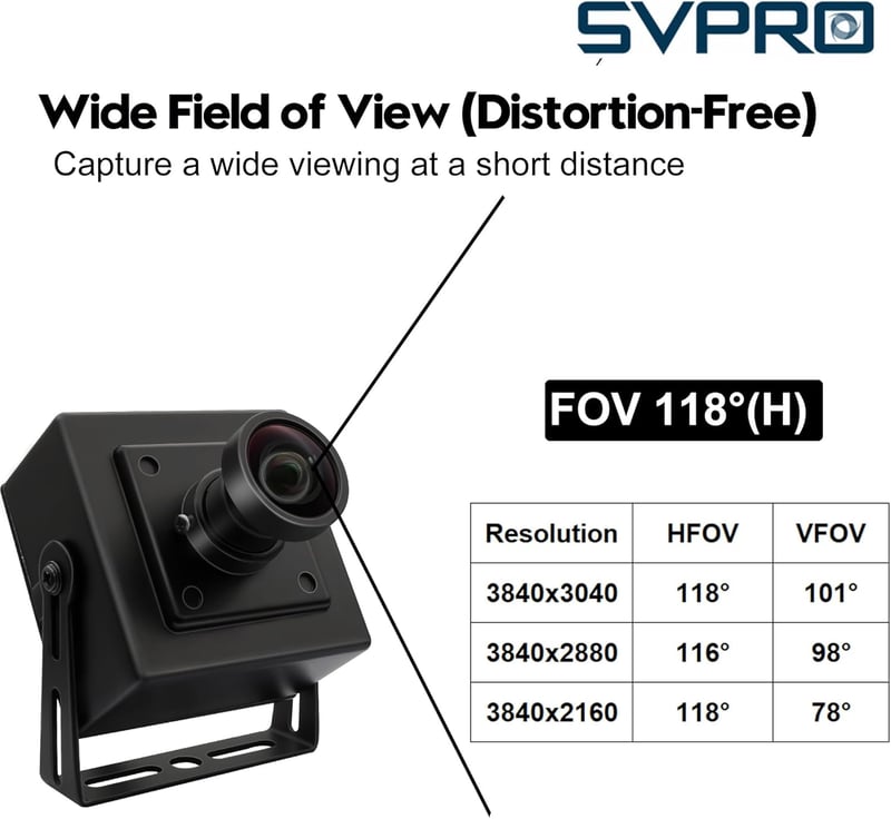 SVPRO 1080P 120fps USB kamera M12 széles látószög 12MP 4K 30fps 3D nyomtató kamera - 11.6MP-H110 M12 Lens+Case