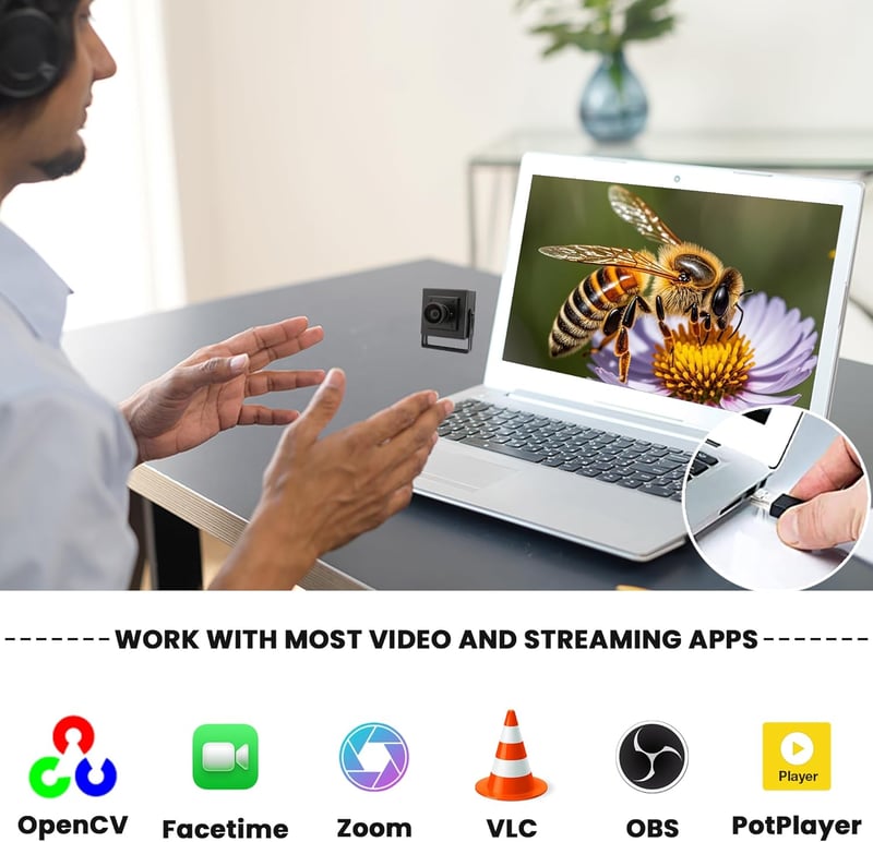 SVPRO 1080P 120fps USB kamera M12 széles látószög 12MP 4K 30fps 3D nyomtató kamera - 11.6MP-H110 M12 Lens+Case