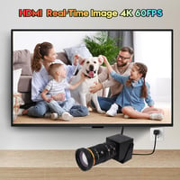 Svpro 4K 60fps Webkamera Manuális Zoommal - USB 3.0/HDMI Kamera 10X Optikai Zoommal, 5-50mm Teleobjektívvel PC, Laptop és Monitor Csatlakozt 5