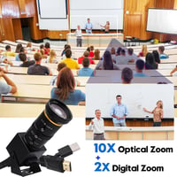 Svpro 4K 60fps Webkamera Manuális Zoommal - USB 3.0/HDMI Kamera 10X Optikai Zoommal, 5-50mm Teleobjektívvel PC, Laptop és Monitor Csatlakozt 9