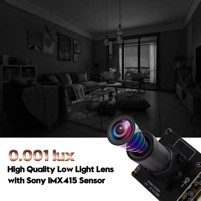 Svpro 4K HDMI USB Kameramodul IMX415 Szenzorral - 30FPS Ipari Webkamera M16 Lencsével, Alacsony Fény Érzékelés, UVC Kompatibilis Gépi Látásh