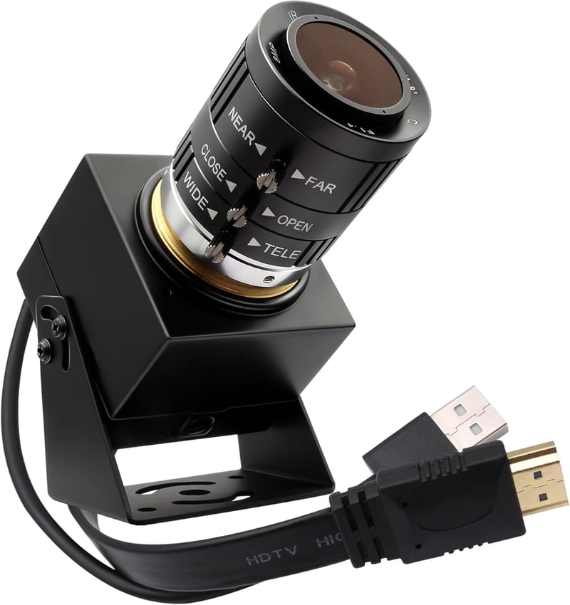 SVPRO 4K USB HDMI Webkamera Manuális Zoommal, H.264 Változtatható Fókusszal, Kettős Kimenettel Laptophoz, Tablethez, TV-hez és Monitorhoz