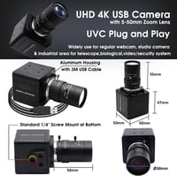 Svpro 4K Webkamera 10X Optikai Zoom, 8MP USB Kamera Számítógéphez, Windows/Mac/Linux Kompatibilis 6