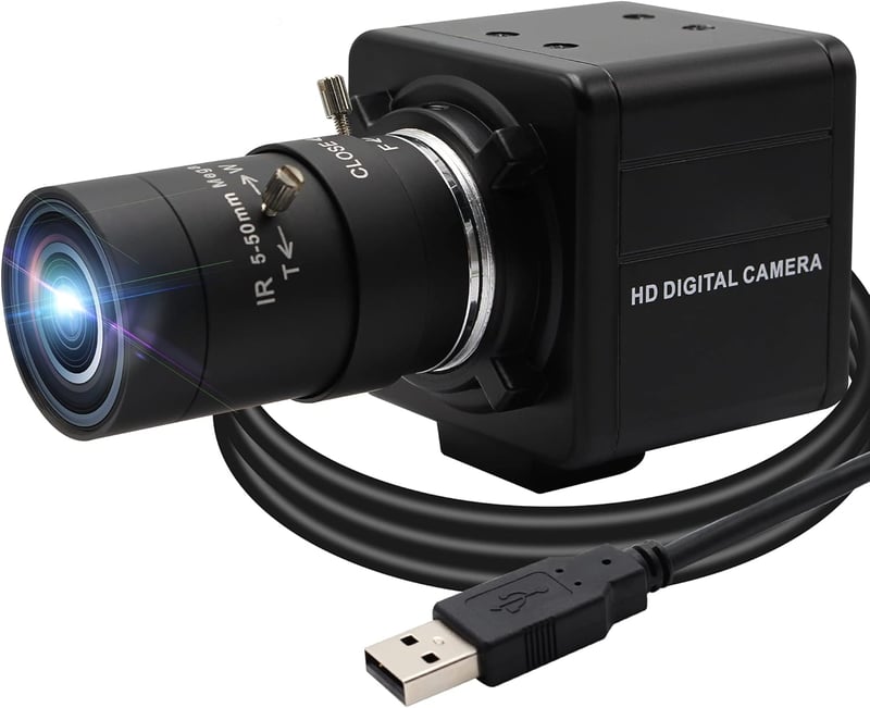 Svpro 4K Webkamera 10X Optikai Zoom, 8MP USB Kamera Számítógéphez, Windows/Mac/Linux Kompatibilis