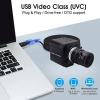 Svpro 4K Webkamera Számítógéphez - 8MP Sony Szenzor, 5X Optikai Zoom, Manuális Fókusz, Széles Látószög, USB Csatlakozás Zoom/Skype/YouTube K 4