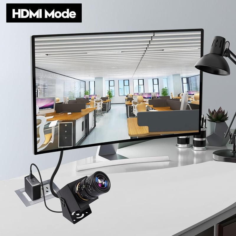 Svpro 4K Webkamera USB és HDMI Kimenettel - Manuális Zoom 2.8-12mm CS Objektívvel, IMX415 CMOS Szenzor, Közeli Fotózáshoz, Élő Közvetítéshez