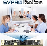 Svpro 8MP USB Kameramodul Mikrofonnal - 105° Széles Látószögű 4K Webkamera Fix Fókusszal Lézergravírozáshoz, PC, Raspberry Pi Kompatibilis 5